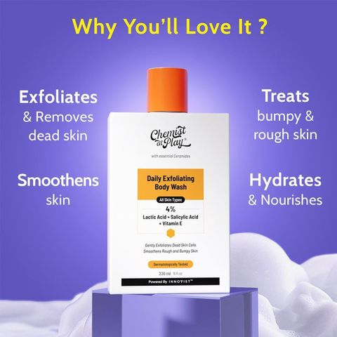 Chemist At Play 4% Exfoliating Body Wash with Lactic Acid &amp; Salicylic Acid - product image 2