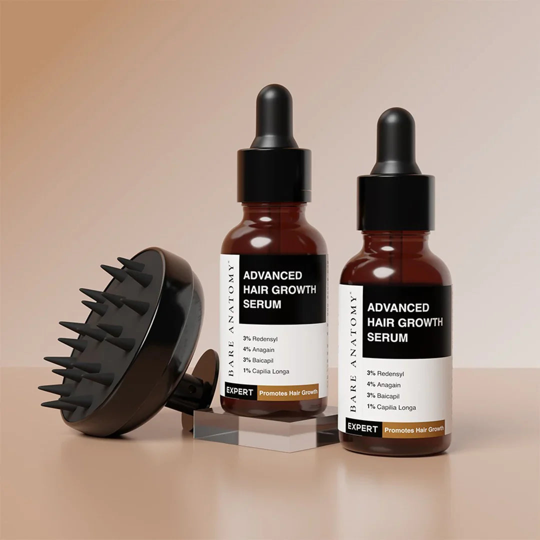 Hair Growth Serum (30 ml | Pack of 2) &amp; Scalp Massager Hair Growth Combo - product image 1