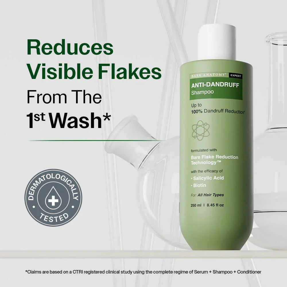 Anti Dandruff Shampoo with Salicylic Acid, Piroctone Olamine &amp; Biotin - 250ml - product image 9