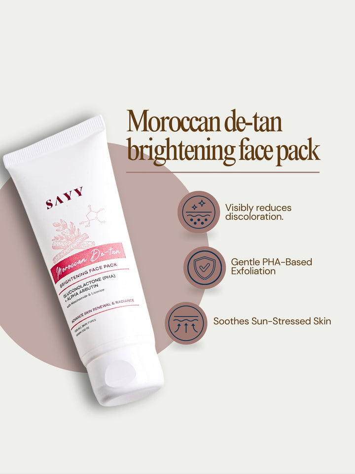 SAYY Moroccan De-Tan Brightening Face Pack (set of 3) - product image 5