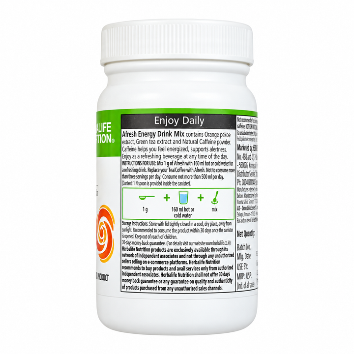 Herbalife Afresh Energy Drink Mix Lemon 50g