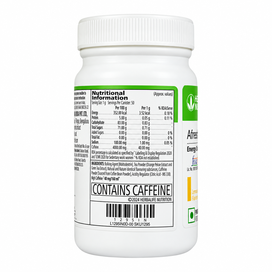 Herbalife Afresh Energy Drink Mix Lemon 50g