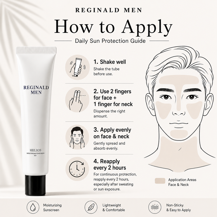 Reginald Men Helios SPF 50+ PA++++ Sunscreen - 50g