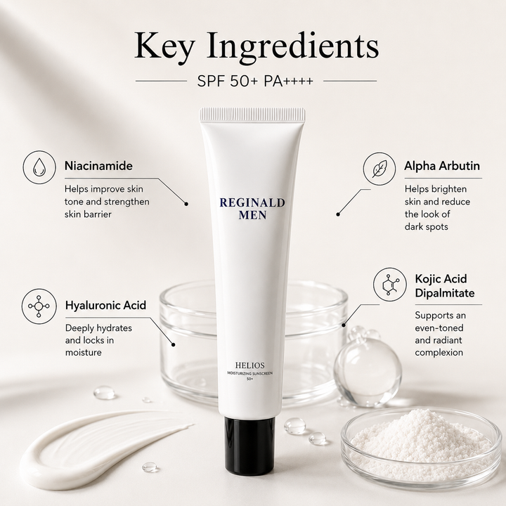 Reginald Men Helios SPF 50+ PA++++ Sunscreen - 50g