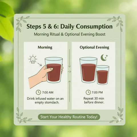 Vijaysar wooden water glass daily morning and evening consumption routine