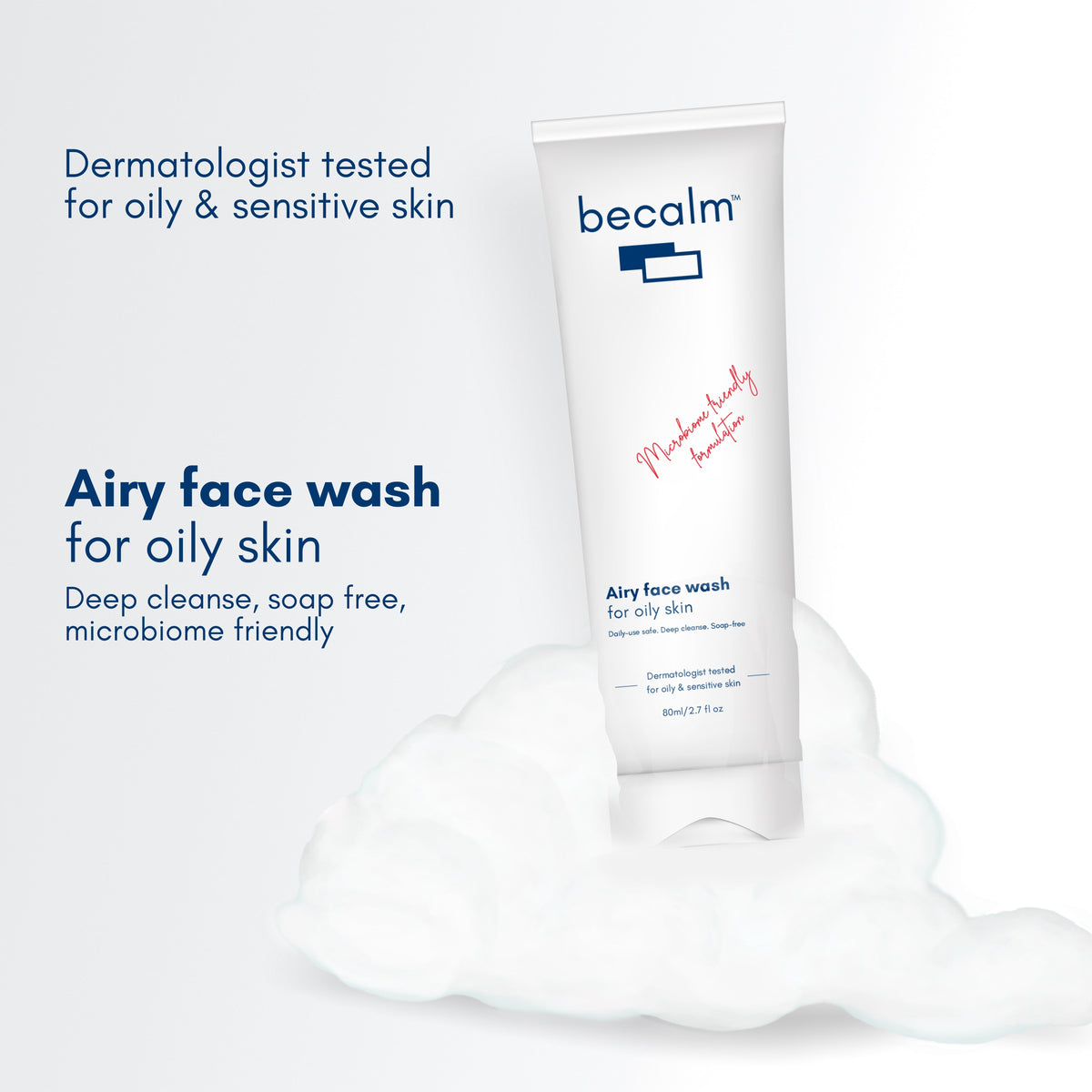 Becalm Airy Face Wash - product information