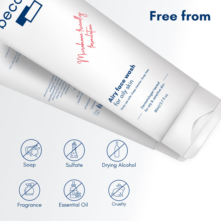 Becalm Airy Face Wash - formula exclusions