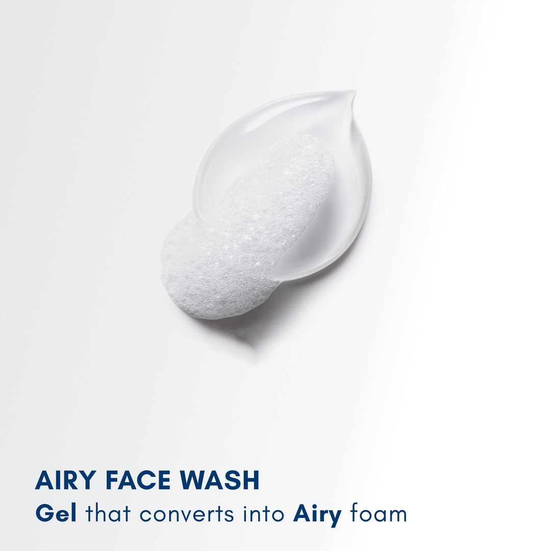 Becalm Airy Face Wash - gel-to-foam texture