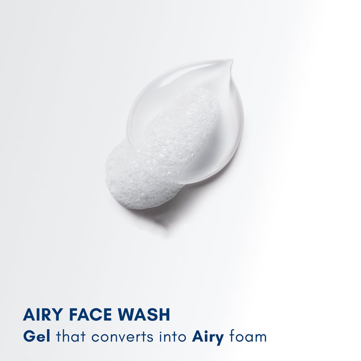 Becalm Airy Face Wash - gel-to-foam texture