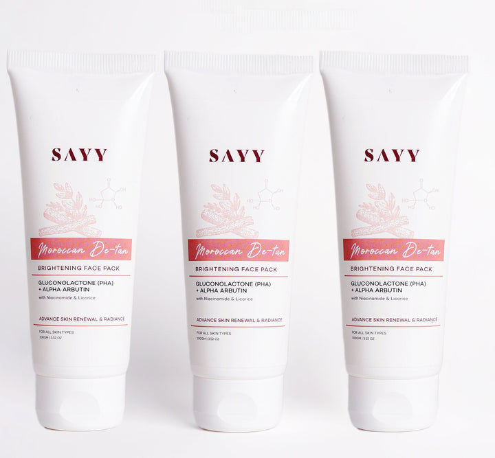 SAYY Moroccan De-Tan Brightening Face Pack (set of 3) - product image 1